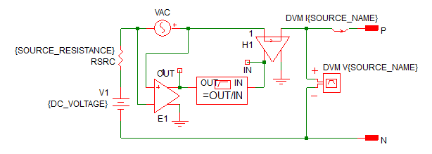 DVM DC Source (Impedance)