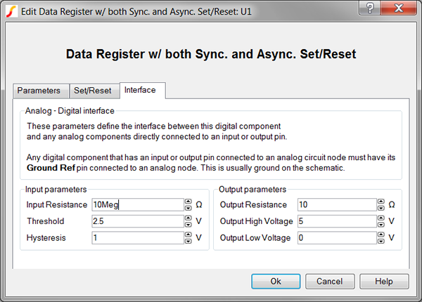 Data Register with both Async and Sync Set/Reset Interface Parameters