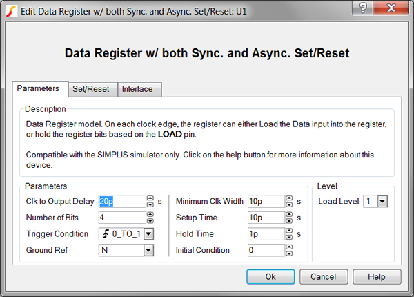 Data Register with both Async and Sync Set/Reset Parameters
