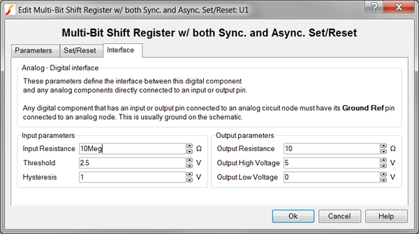 Shift Register (Multi-bit) with both Async and Sync Set/Reset Interface Parameters