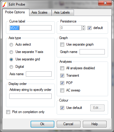 Moving the VOUT curve to a new grid...